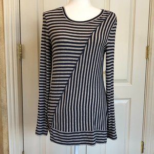 Cabi Ernest Striped Tee Long Sleeve Tunic